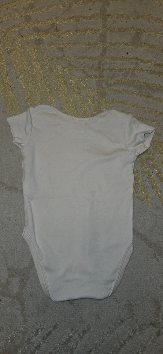 Zara Plain Cream Short Sleeve Vest 3-6 Months