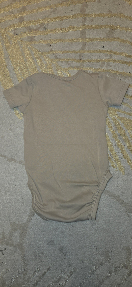 H&M Short Sleeve Vest Light Brown 3-6 Months