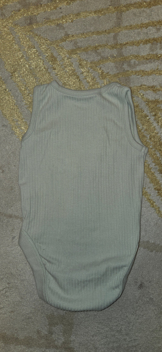 Fred&Flo Green Sleeveless Vest 0-3 Months