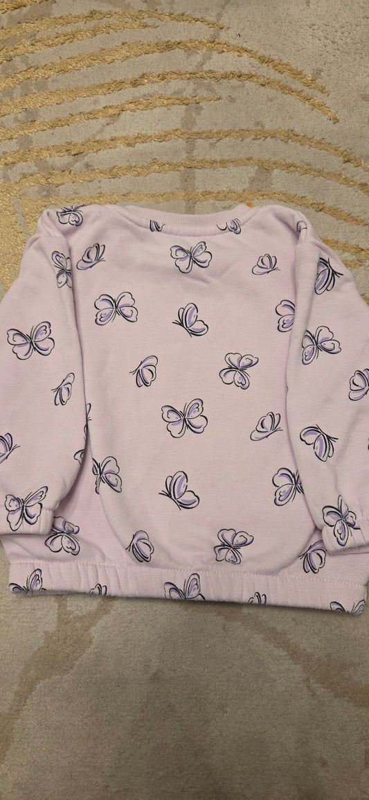 Primark Butterfly Jumper and Trousers 12-18 Months