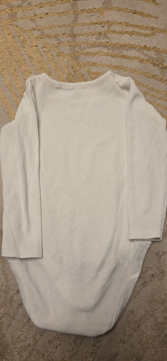 Fred&Flo White Longsleeve Vest 9-12 Months