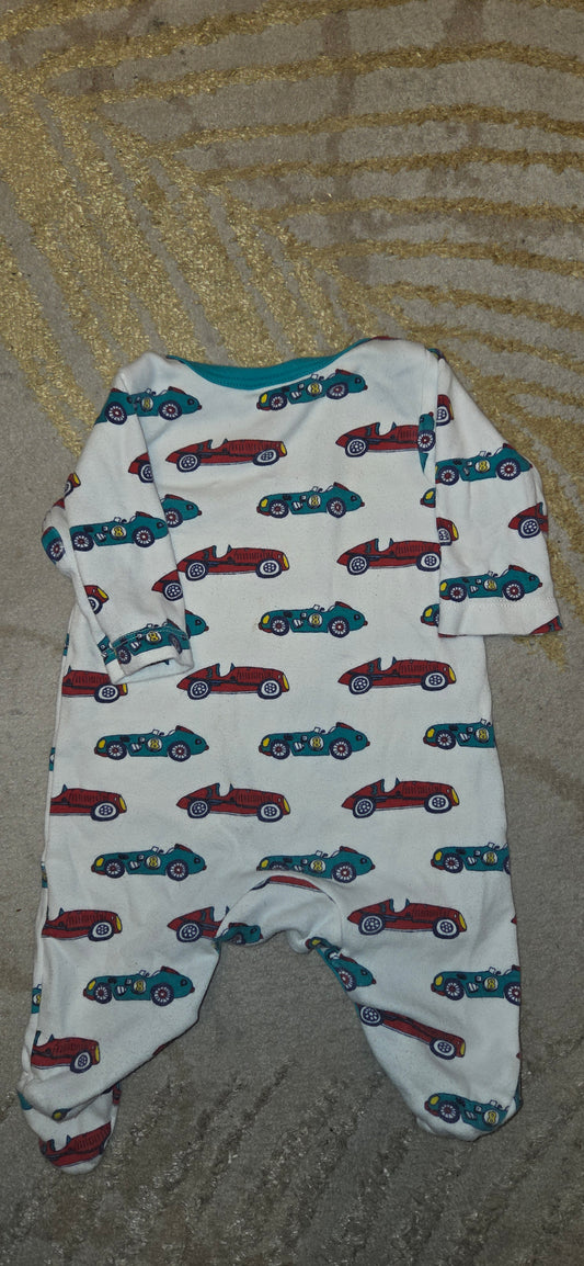 Mini Club Racing Car Sleepsuit Newborn