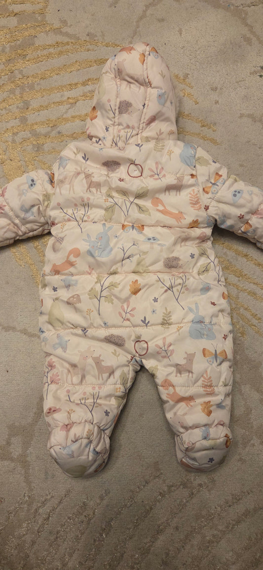 George Nature Snow/Pram Suit 0-3 Months