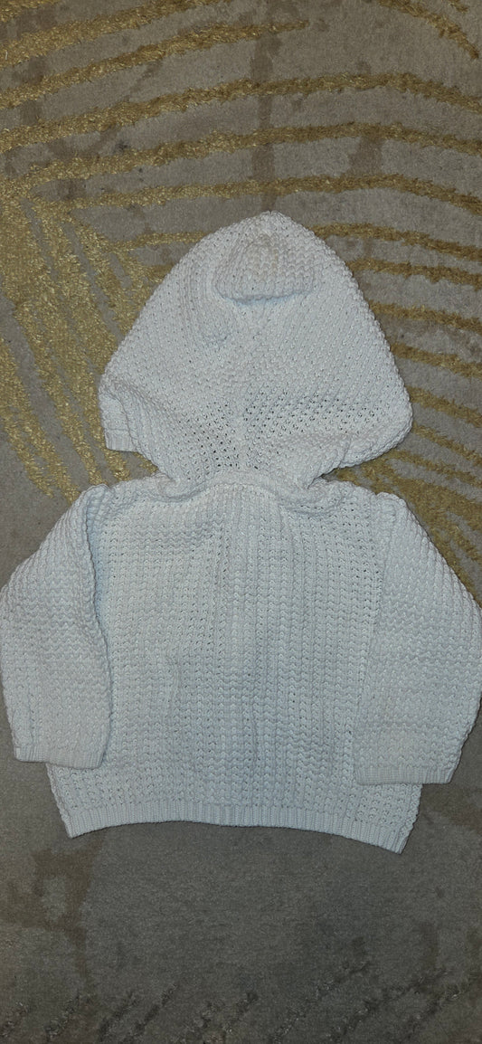 Carter's White Cardigan 0-3 Months