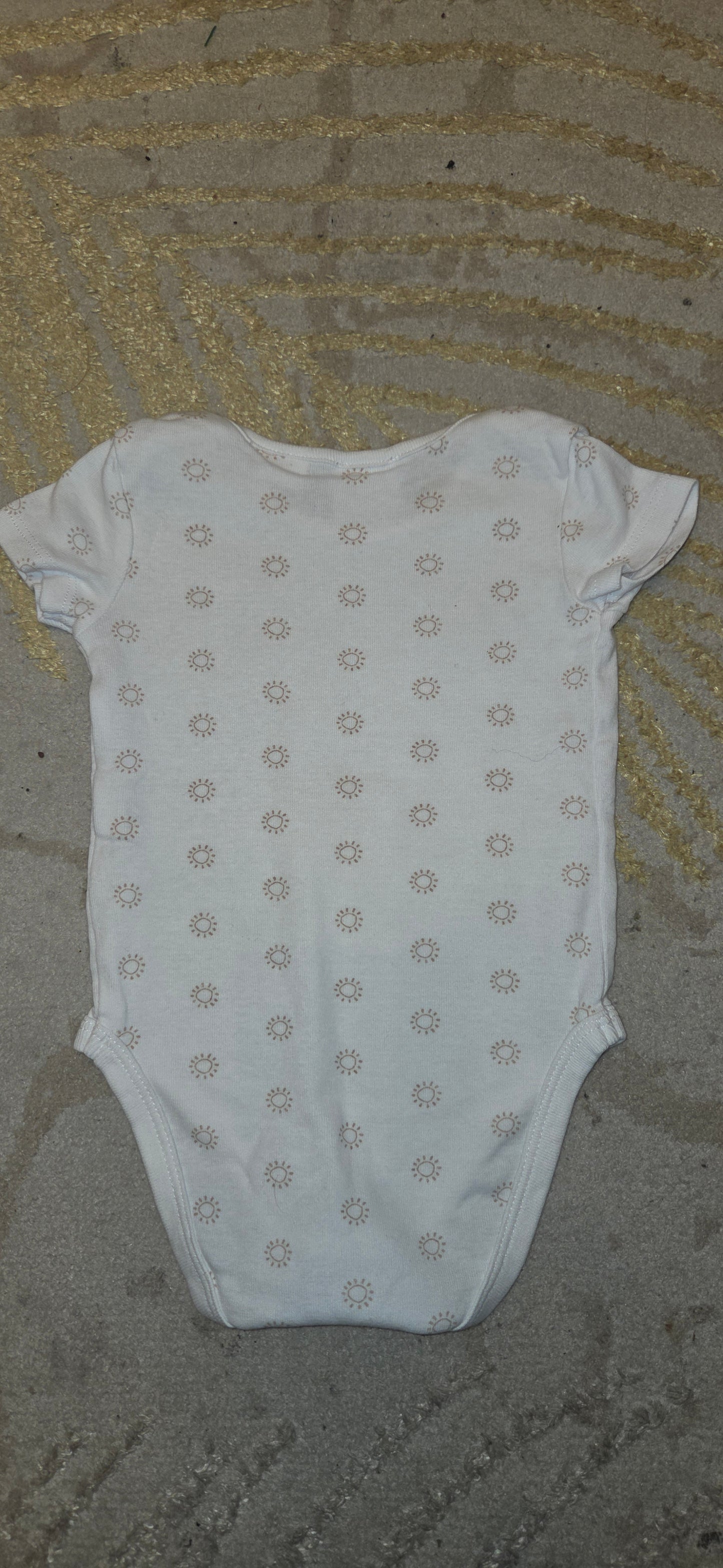 Zara Sun White Vest Shortsleeve 3-6 Months