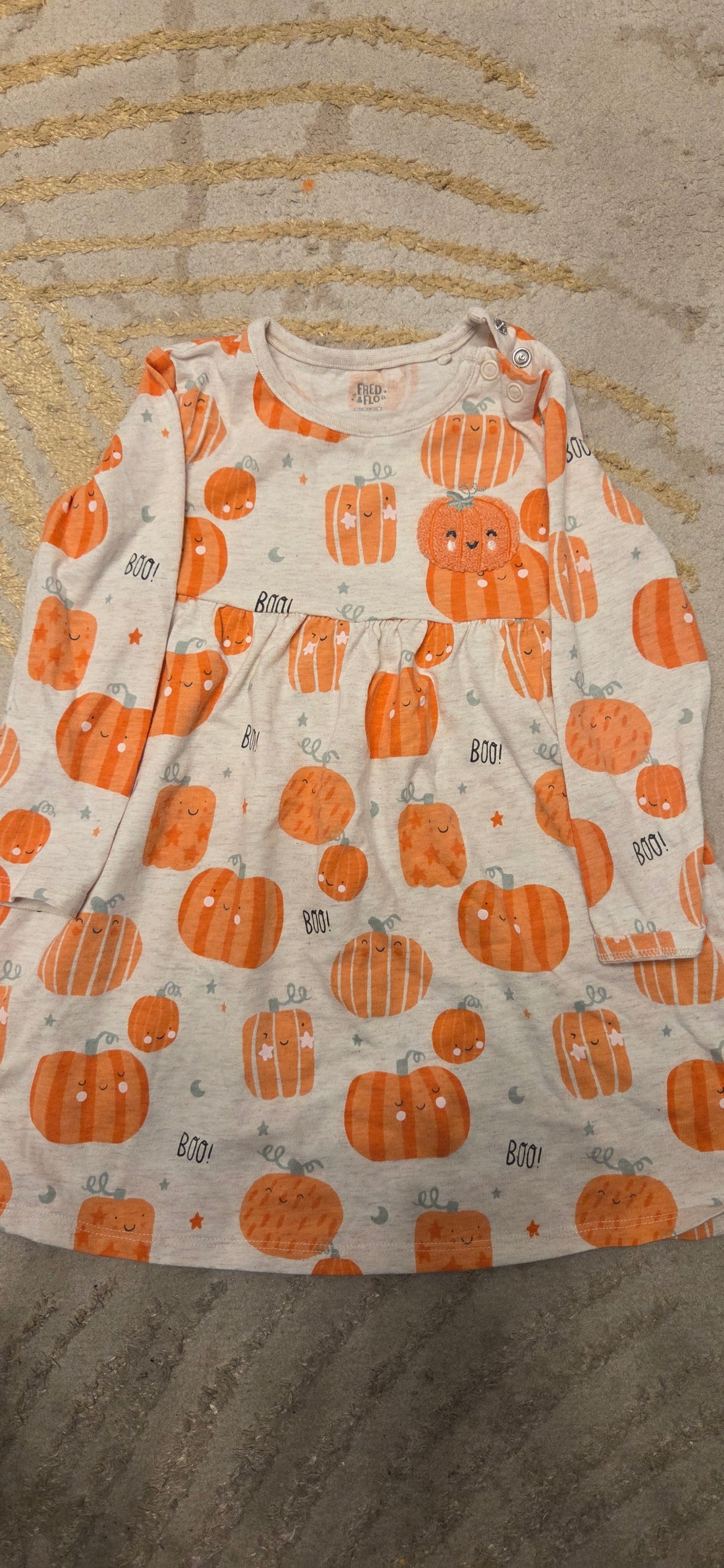 Fred&Flo Pumpkin Dress 12-18 Months
