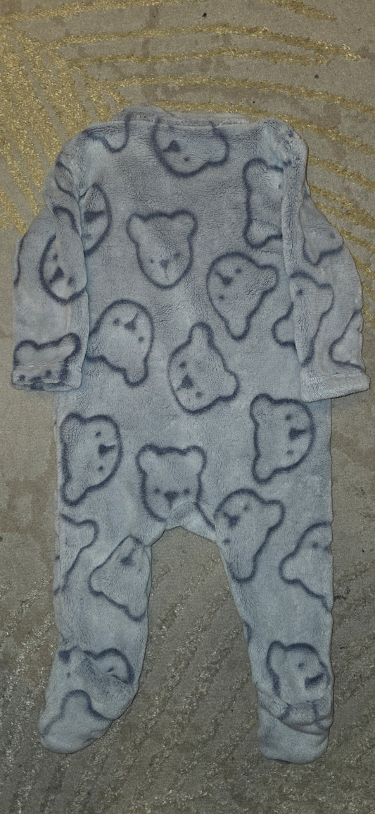 George Bear Fleece Sleepsuit 3-6 Months