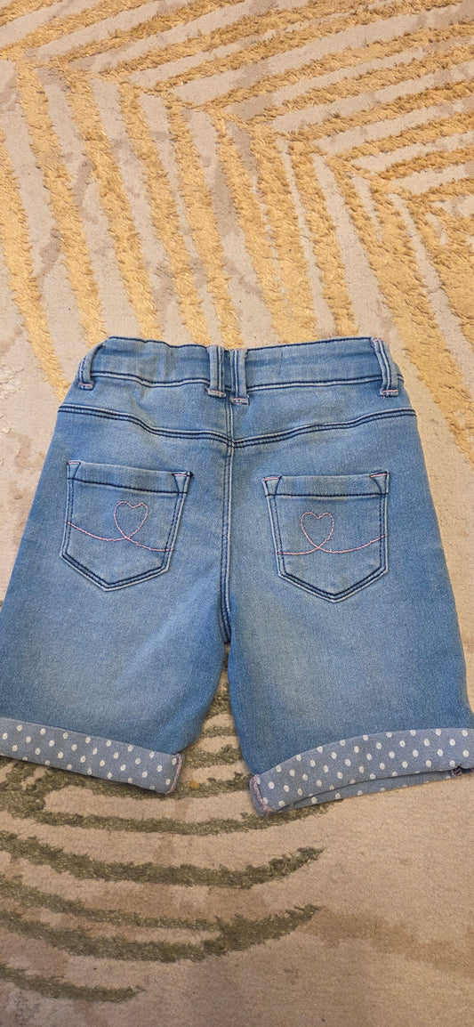 Denim Shorts Blue 3-4 Years