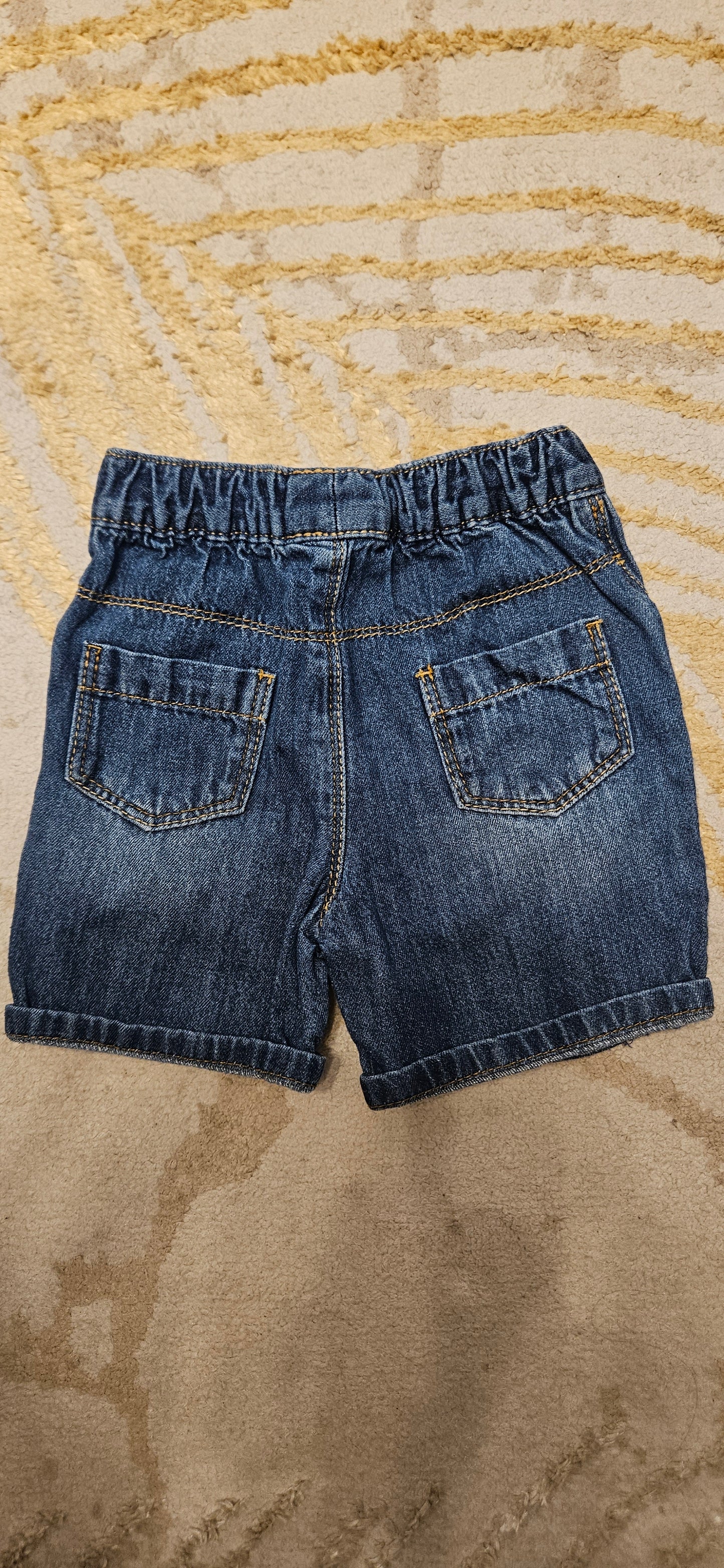 Blue Jean Shorts 6-9 Months