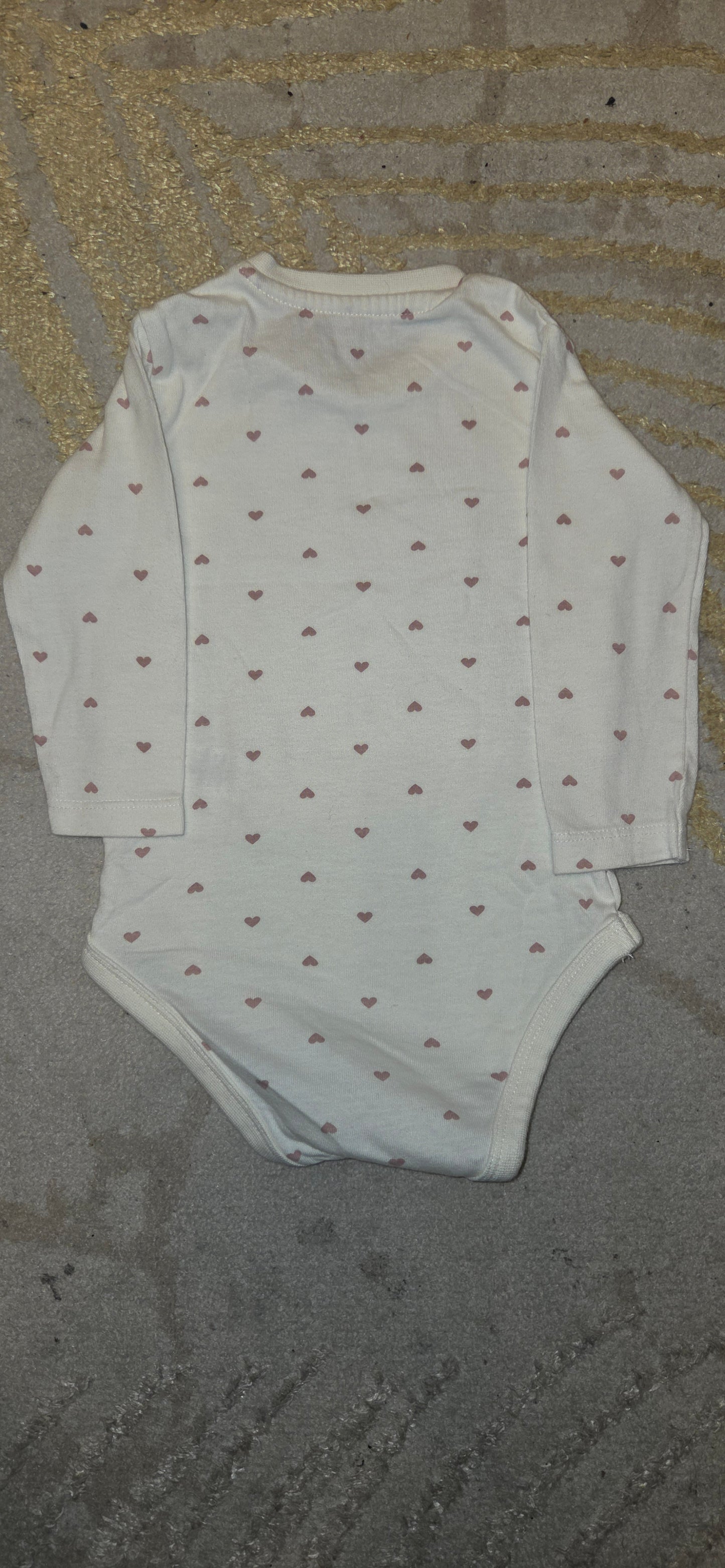 George Loveheart Longsleeve Vest 3-6 Months