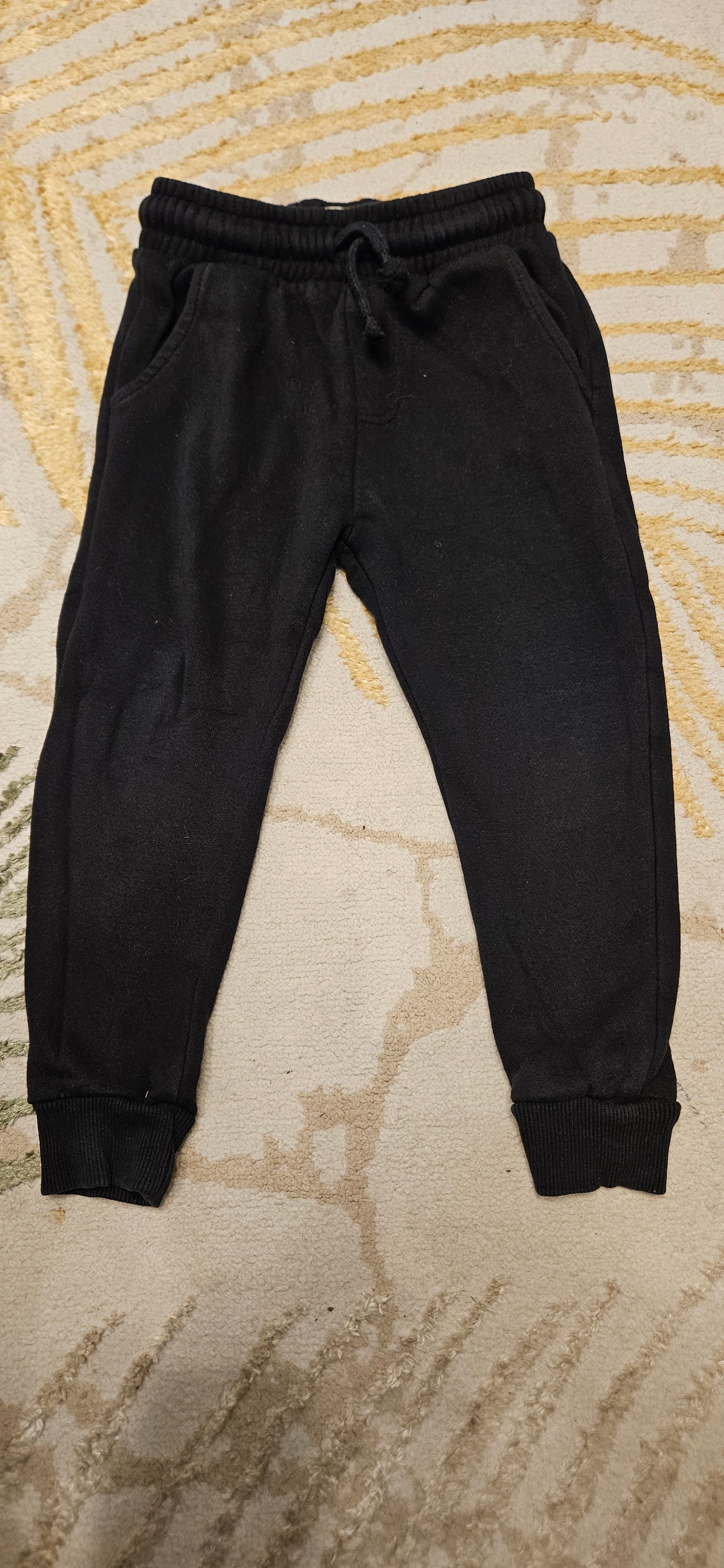 F&F Black Tracksuit bottoms 3-4 Years