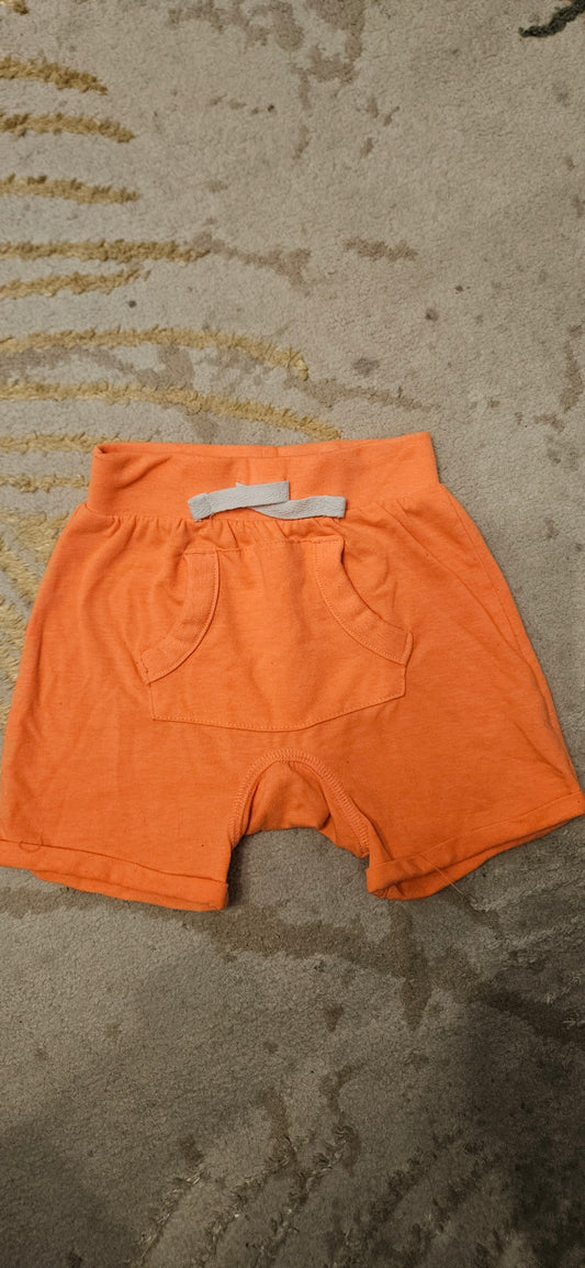 Tu Orange Shorts 3-6 Months