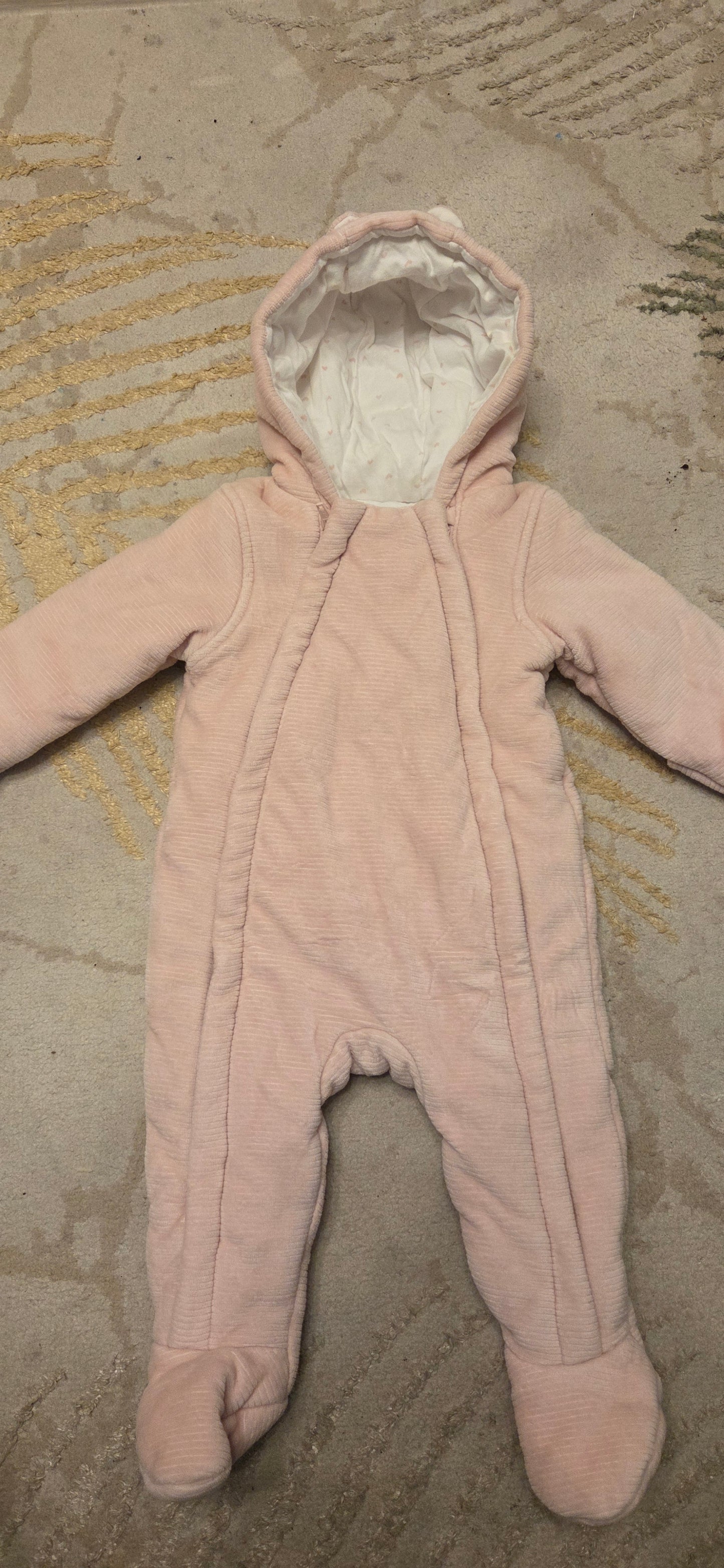 George Pink Pram/Snowsuit 6-9 Months