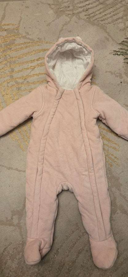 George Pink Pram/Snowsuit 6-9 Months
