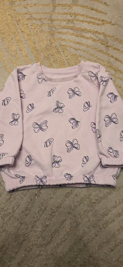 Primark Butterfly Jumper and Trousers 12-18 Months
