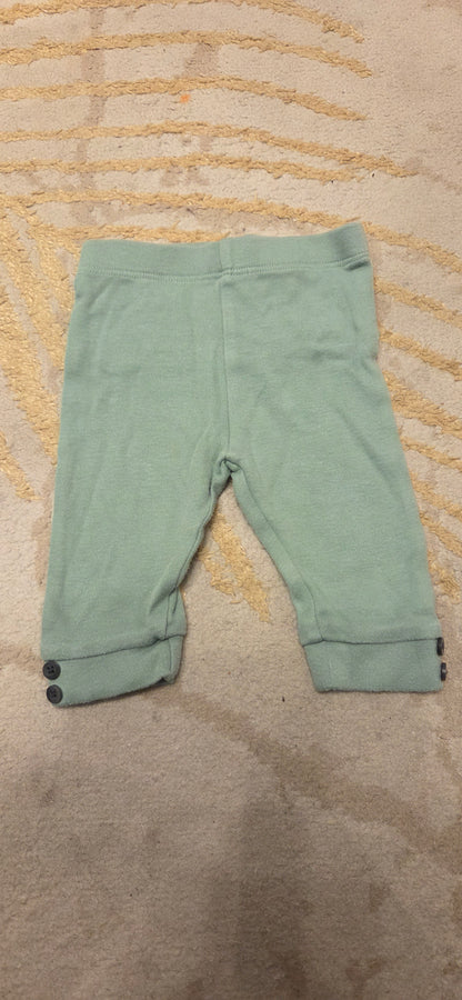 M&S Green Trouser 0-3 Months