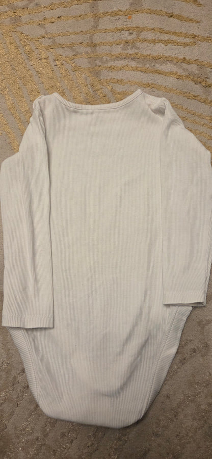Fred&Flo White Longsleeve Vest 9-12 Months