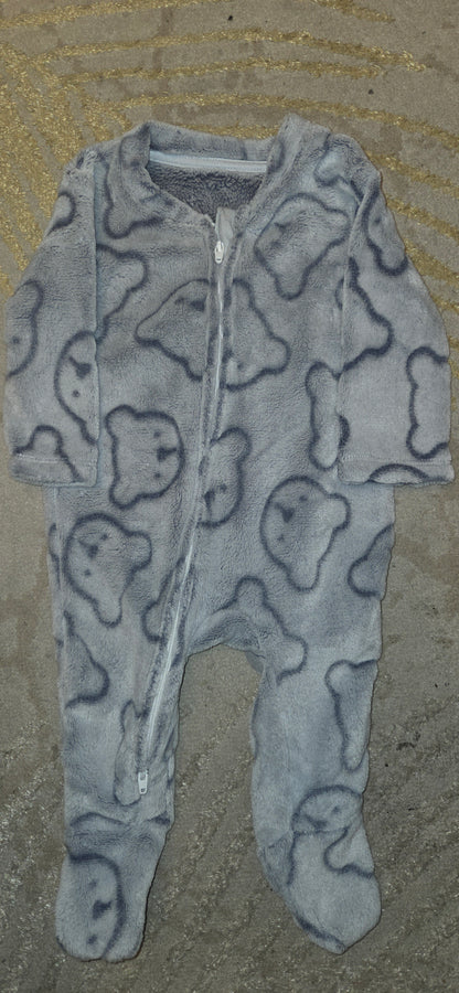 George Bear Fleece Sleepsuit 3-6 Months