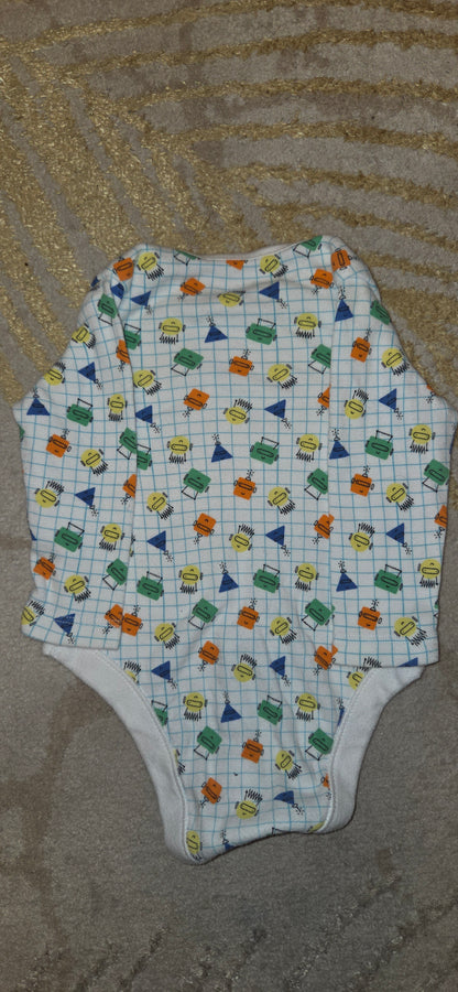 F&F Robot Longsleeve Vest 0-3 Months