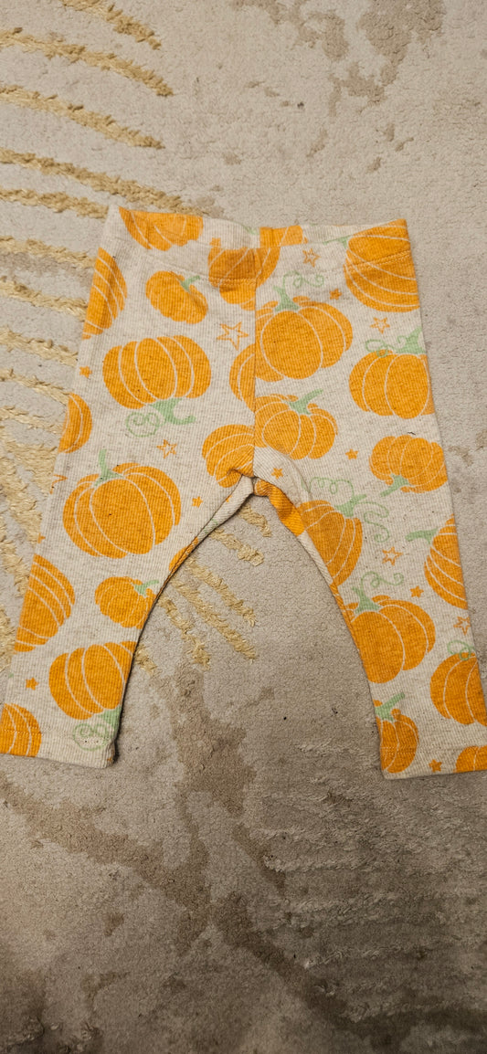 Pumpkin Leggings 3-6 Months