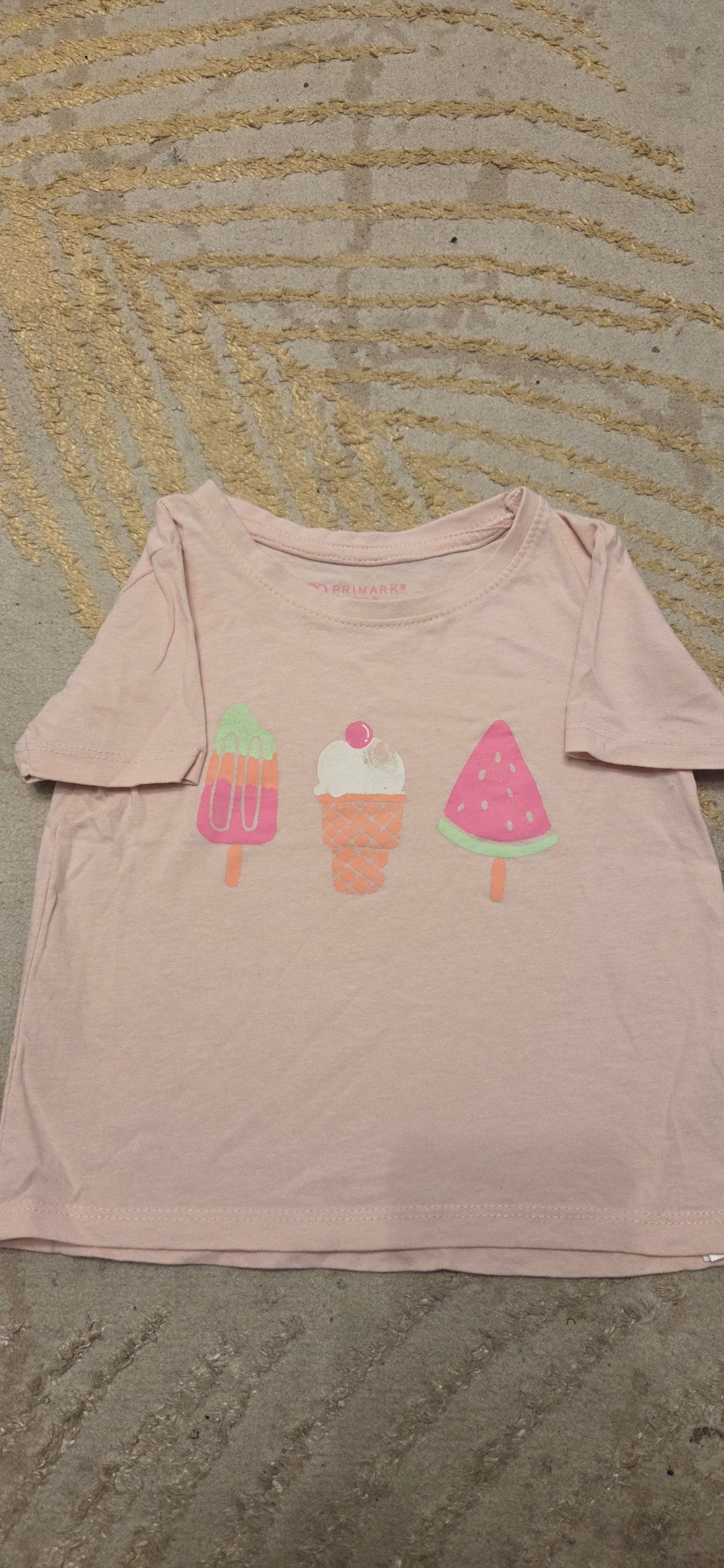 Primark Ice-cream T-Shirt 2-3 Years