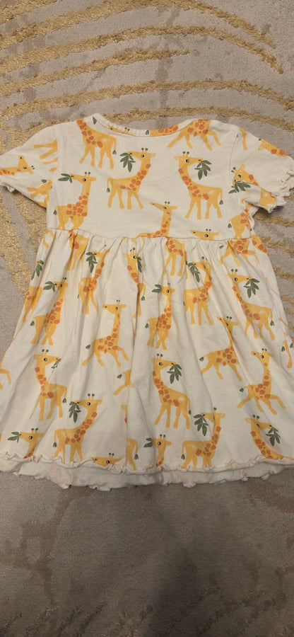 M&S Giraffe Dress 18-24 Months
