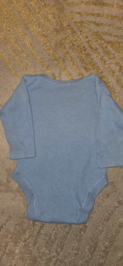 Nutmeg Blue Longsleeve Vest 0-3 Months