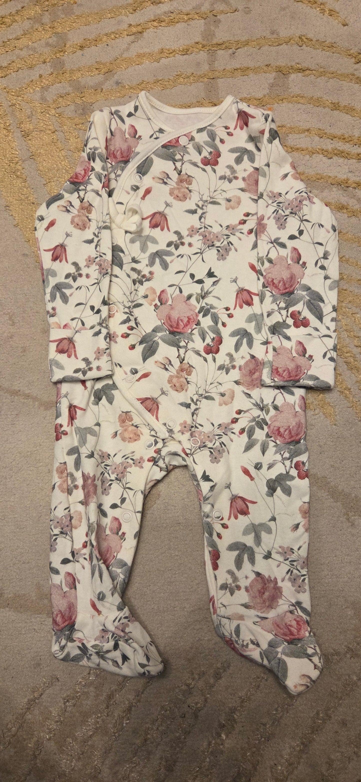 Tu Rose Inspired White Sleepsuit 3-6 Months