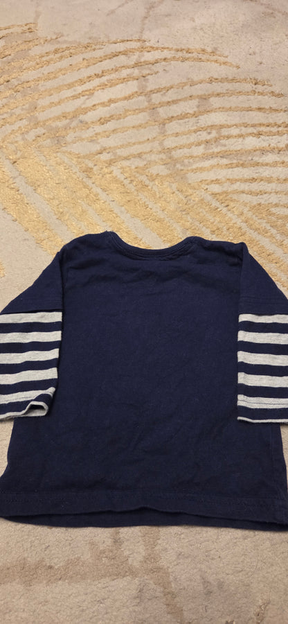 George Polar Bear Longsleeve T-Shirt 0-3 Months