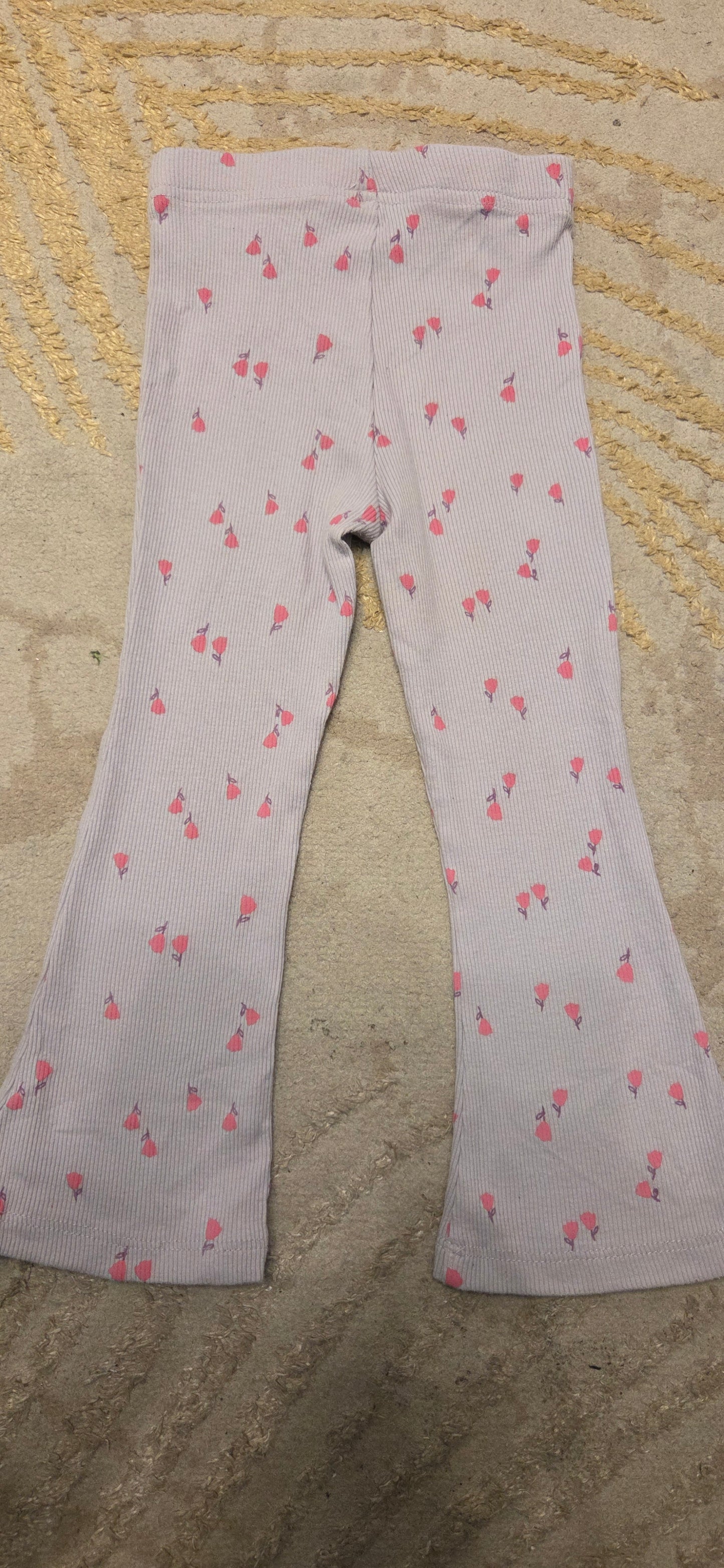 George Pink Flowery Trousers 18-24 Months