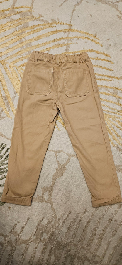 Nutmeg Cream Cargo Trousers 3-4 Years