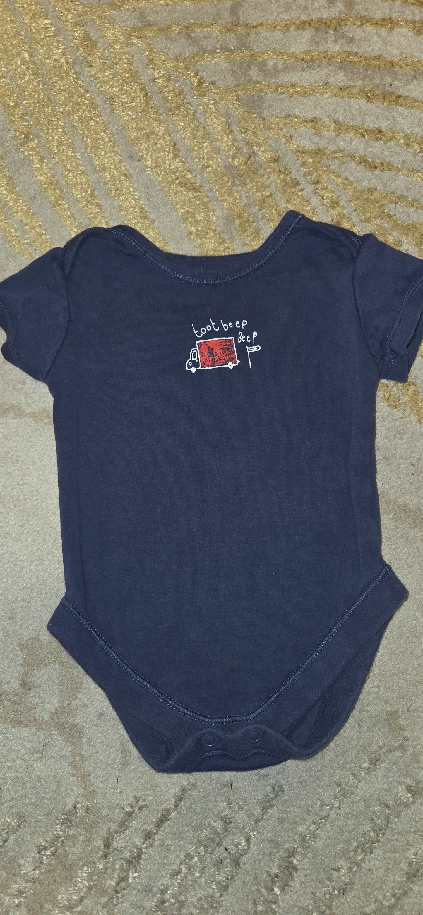 George Navy Truck Vest 0-3 Months