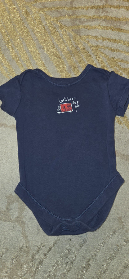 George Navy Truck Vest 0-3 Months