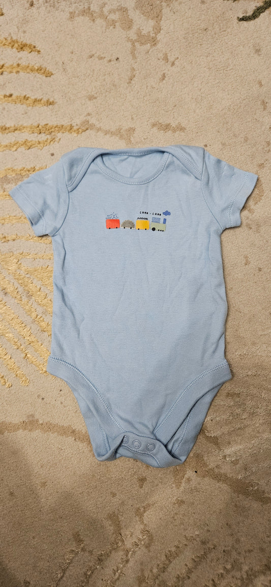 F&F Train Shortsleeve Vest 3-6 Months