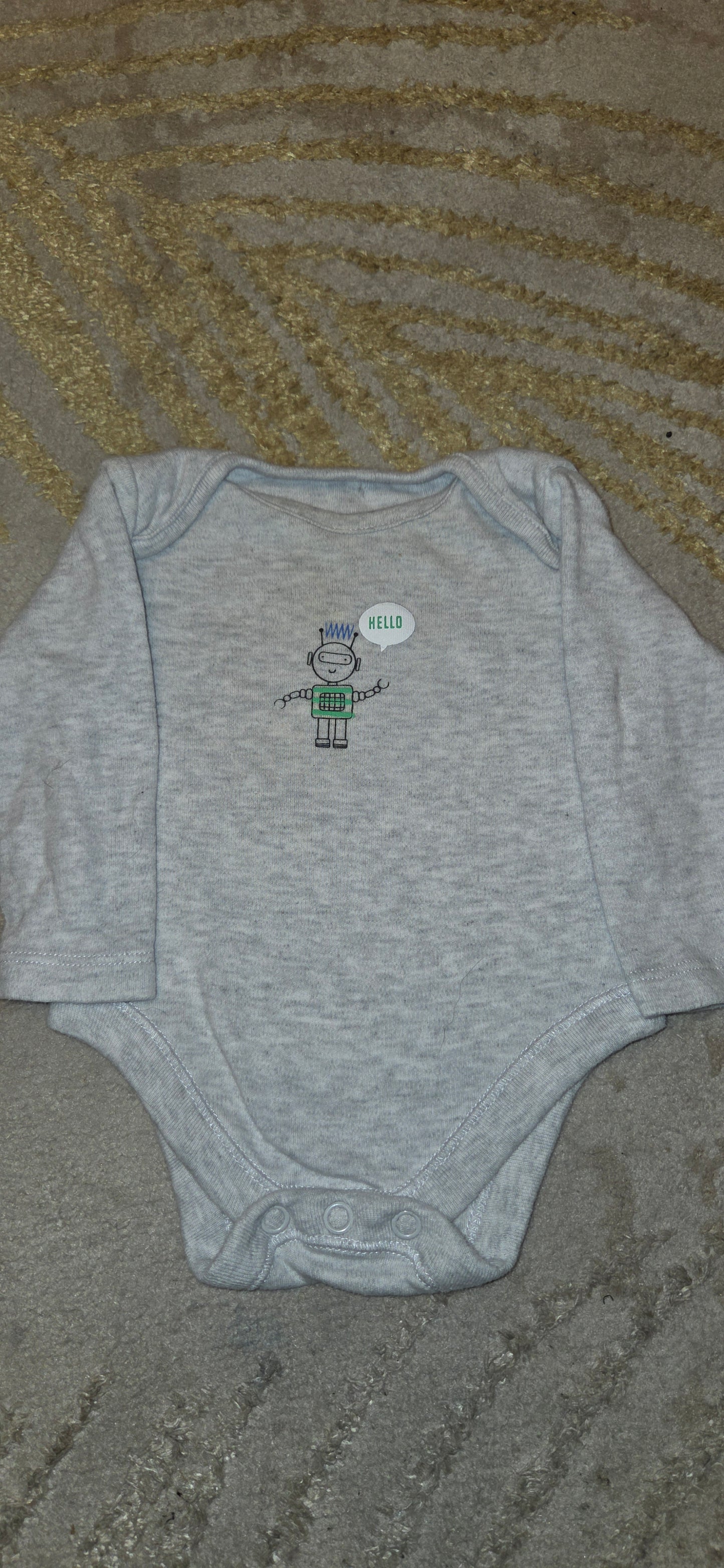 F&F Robot Longsleeve Vest 0-3 Months