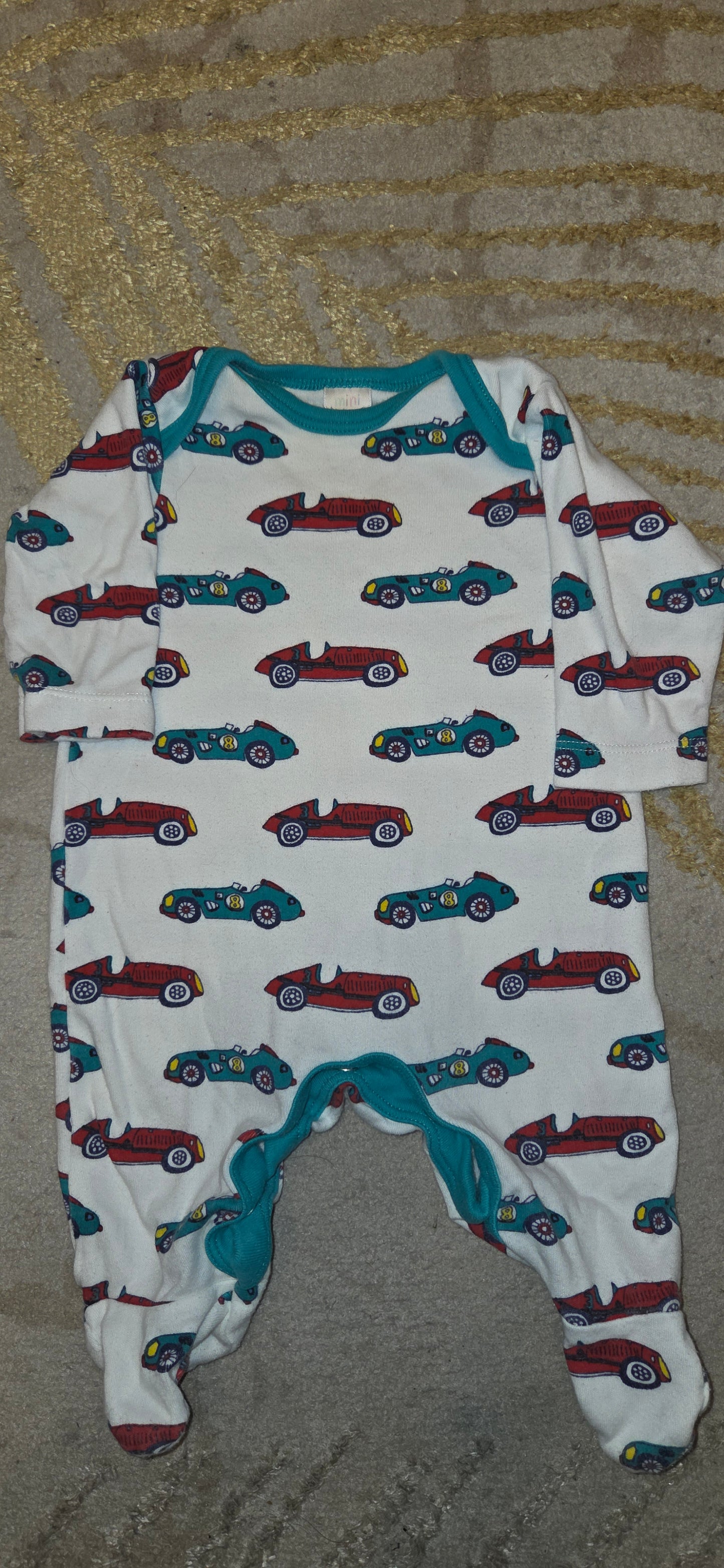 Mini Club Racing Car Sleepsuit Newborn