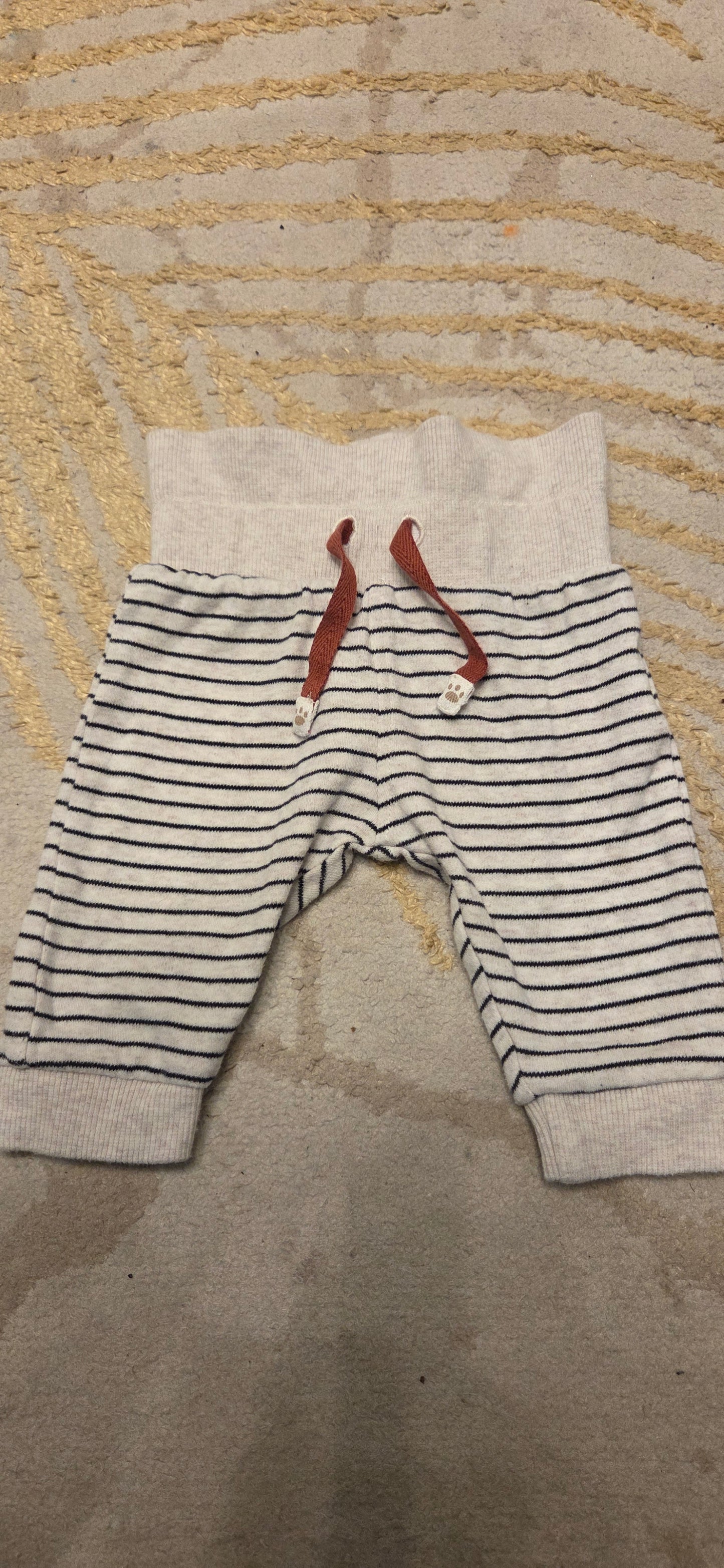 Mothercare Grey and Black Trousers 0-3 Months
