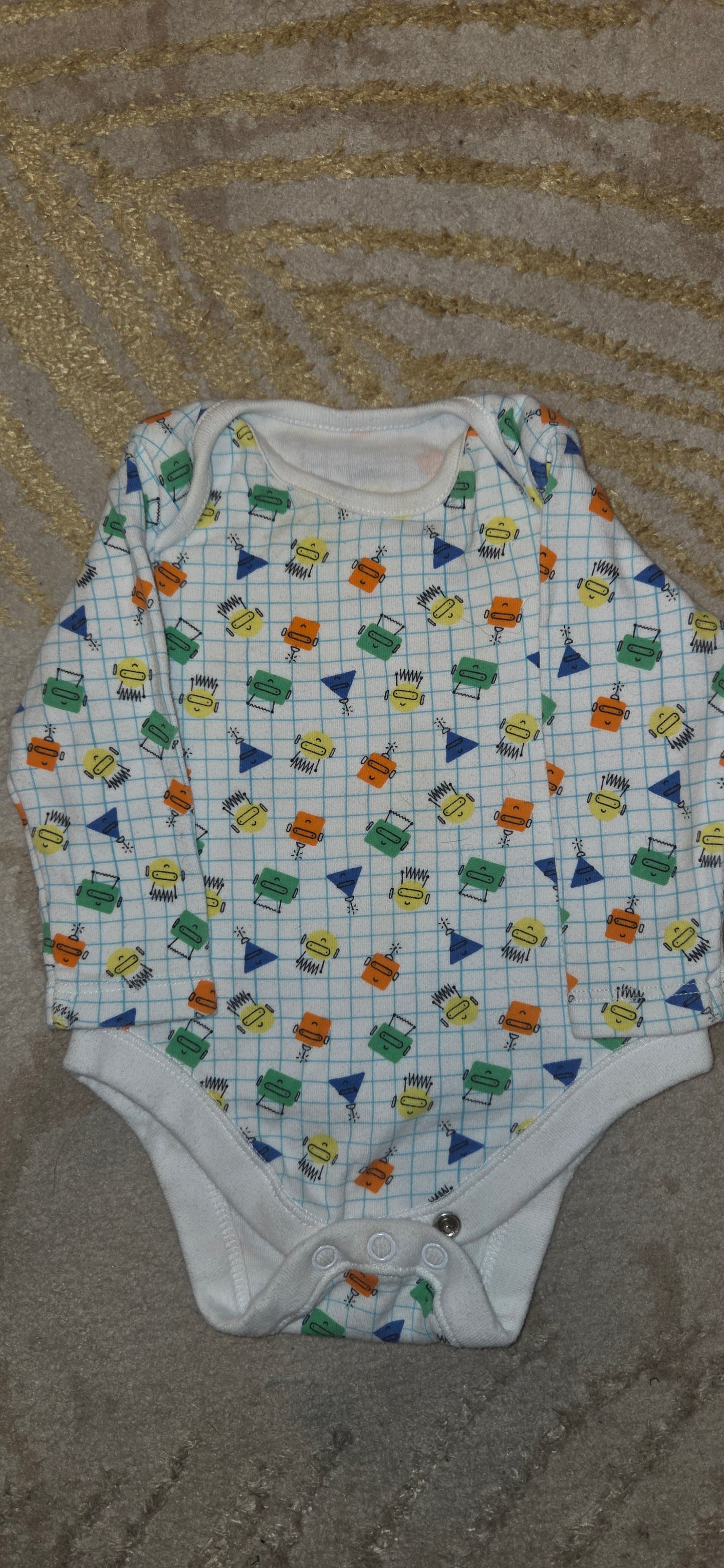 F&F Robot Longsleeve Vest 0-3 Months