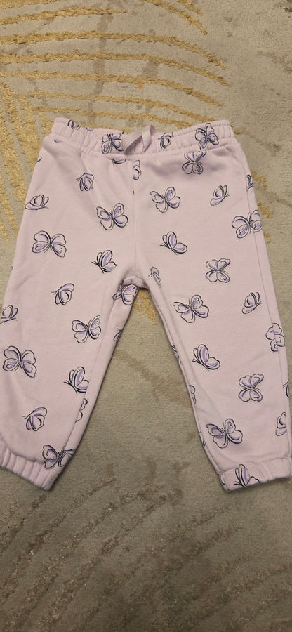 Primark Butterfly Jumper and Trousers 12-18 Months