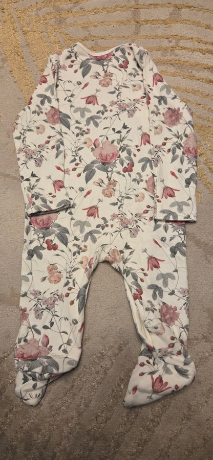 Tu Rose Inspired White Sleepsuit 3-6 Months