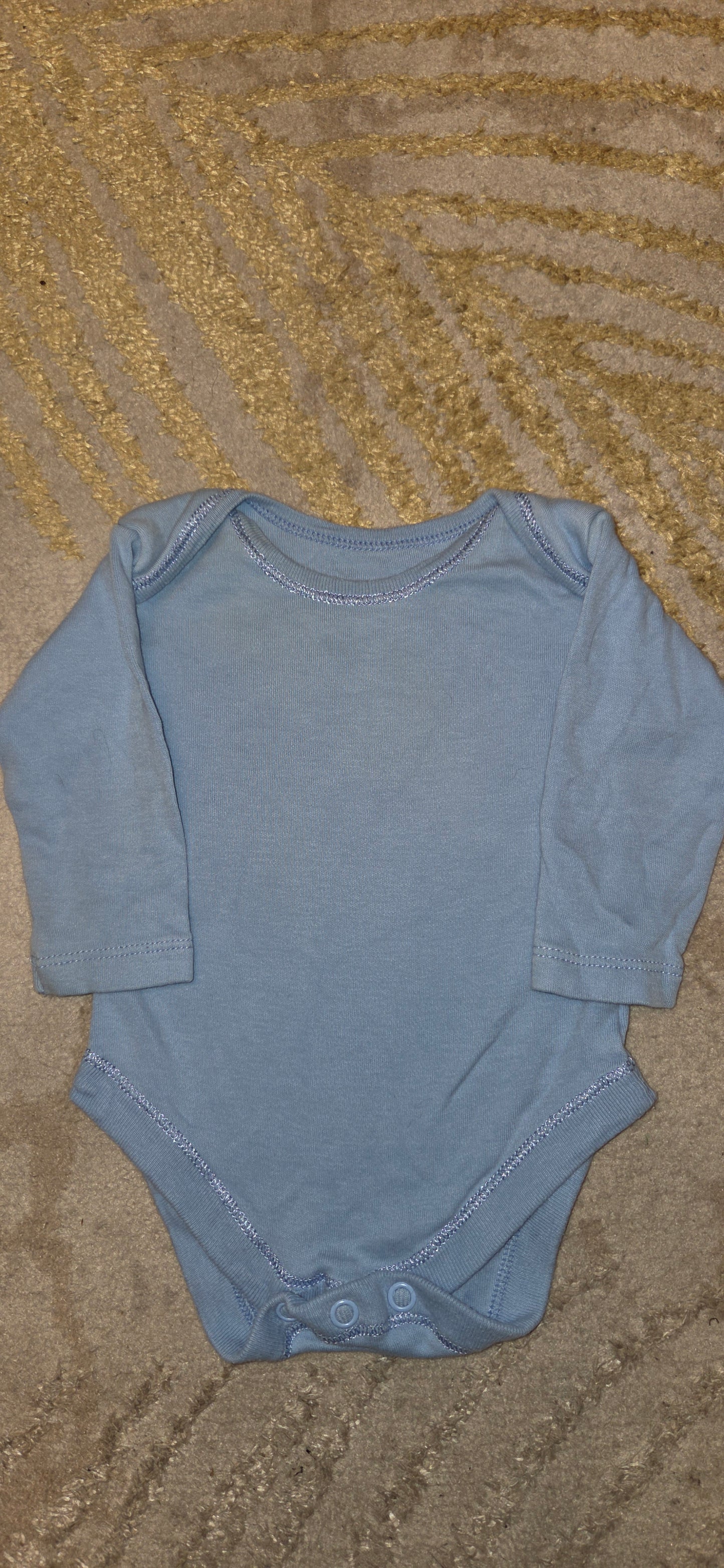Nutmeg Blue Longsleeve Vest 0-3 Months