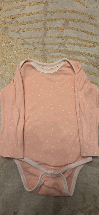 SoCute Pink Pokadot Longsleeve Vest 12-18 Months