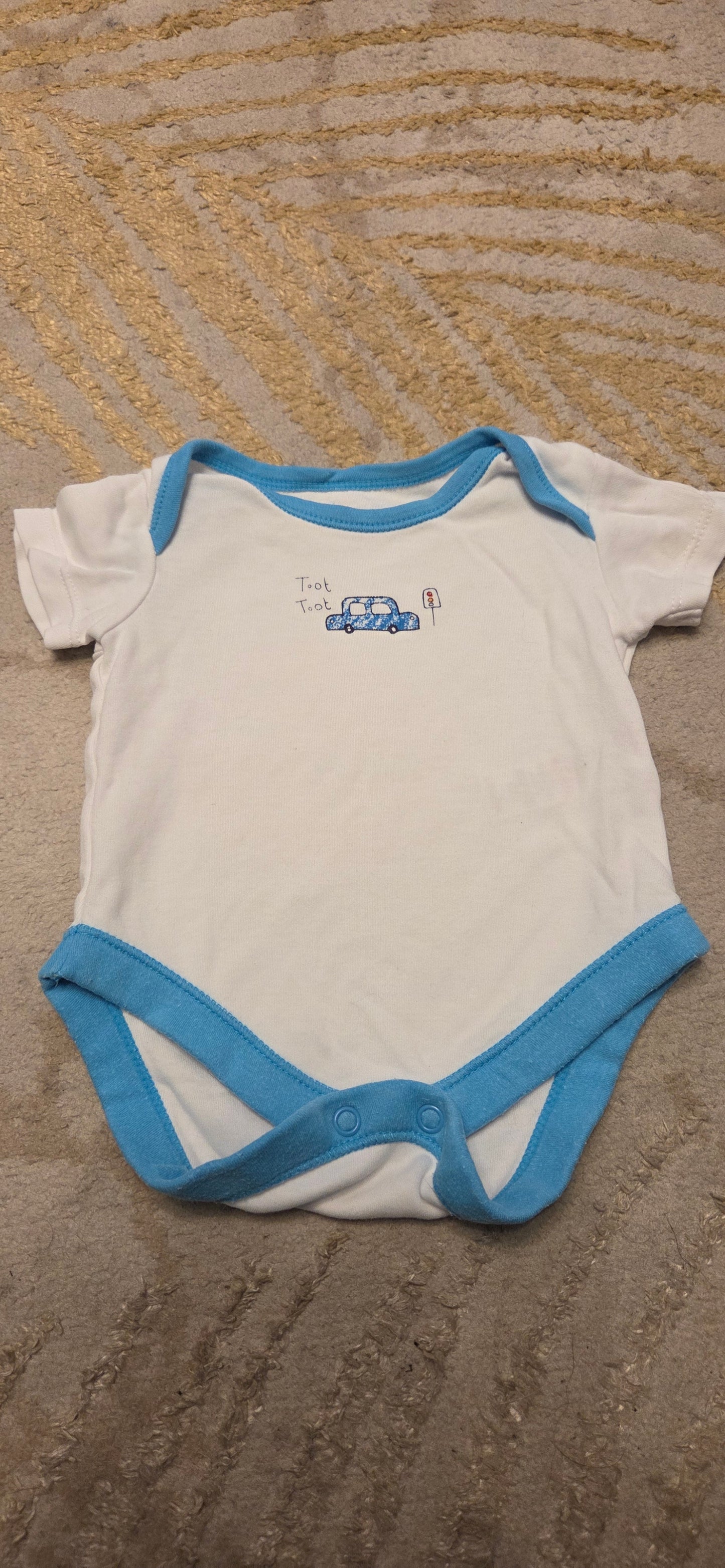 George Car Shortsleeve Vest 0-3 Months