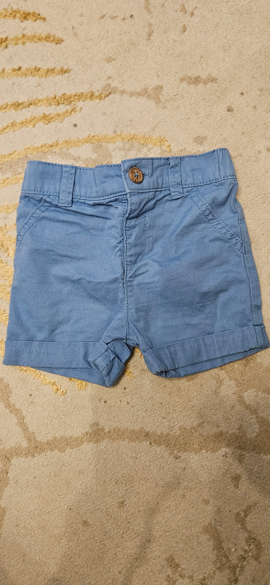 Fred&Flo Blue Shorts 3-6 Months