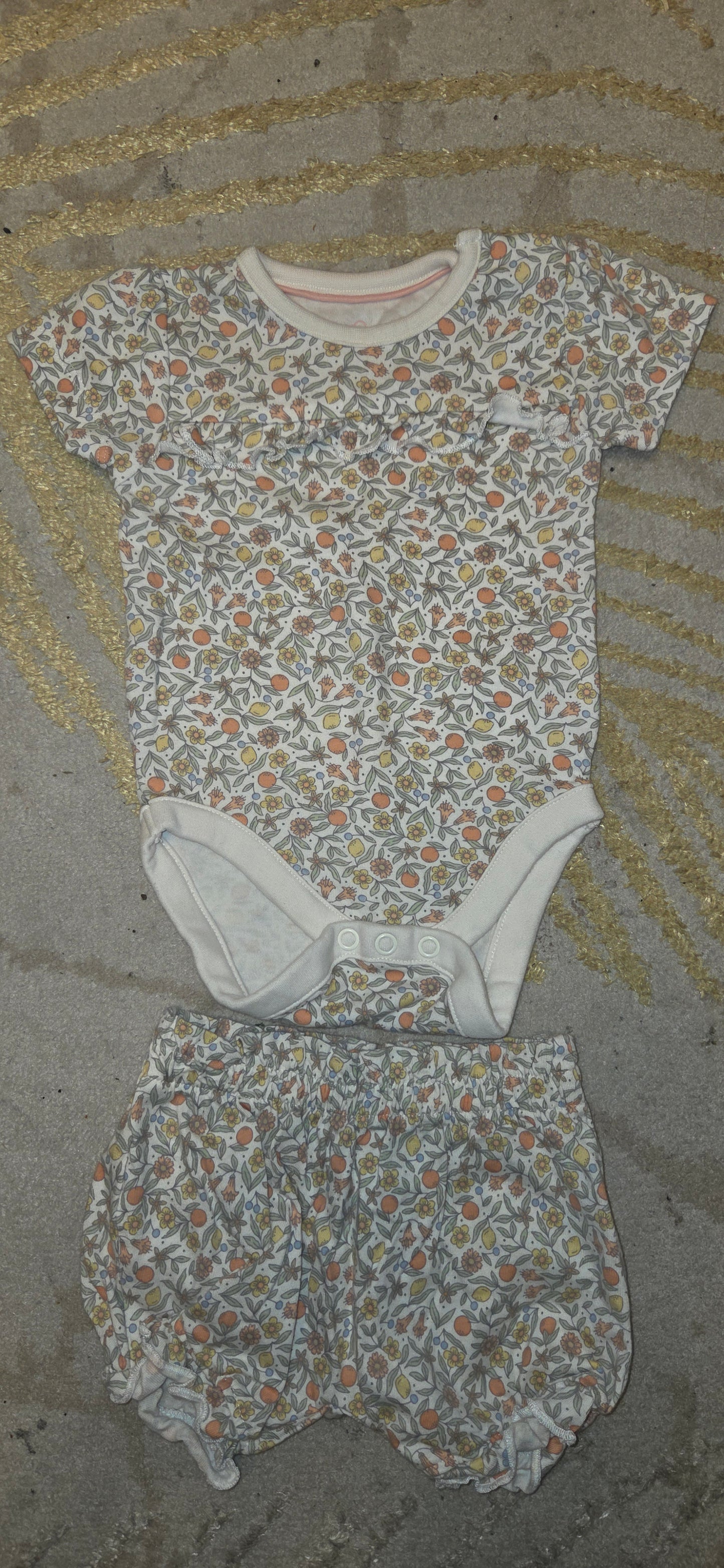 Mothercare Fruit Shortsleeve Vest and Shorts 3-6 Months
