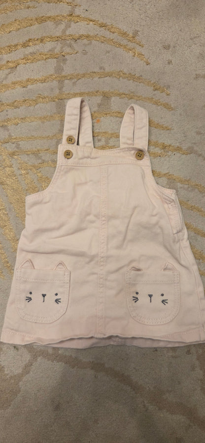 F&F Cat Dress 3-6 Months