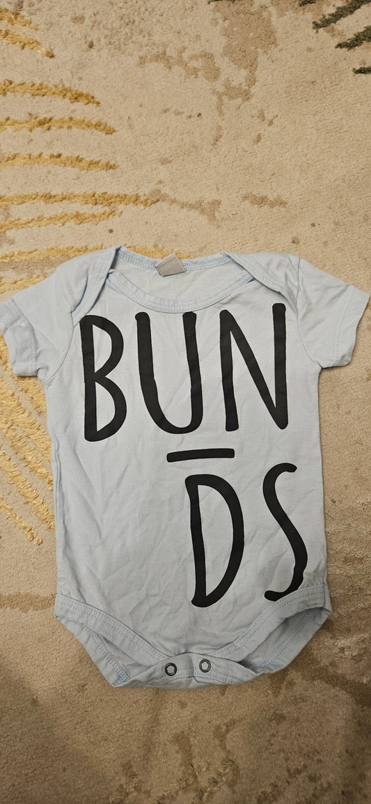 Bunds Blue Shortsleeve Vest 3-6 Months